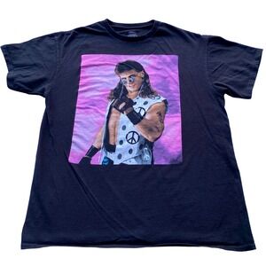 WWE Legends Shawn Michaels HBK Graphic‎ T-Shirt Mens Large Black Ripple Junction